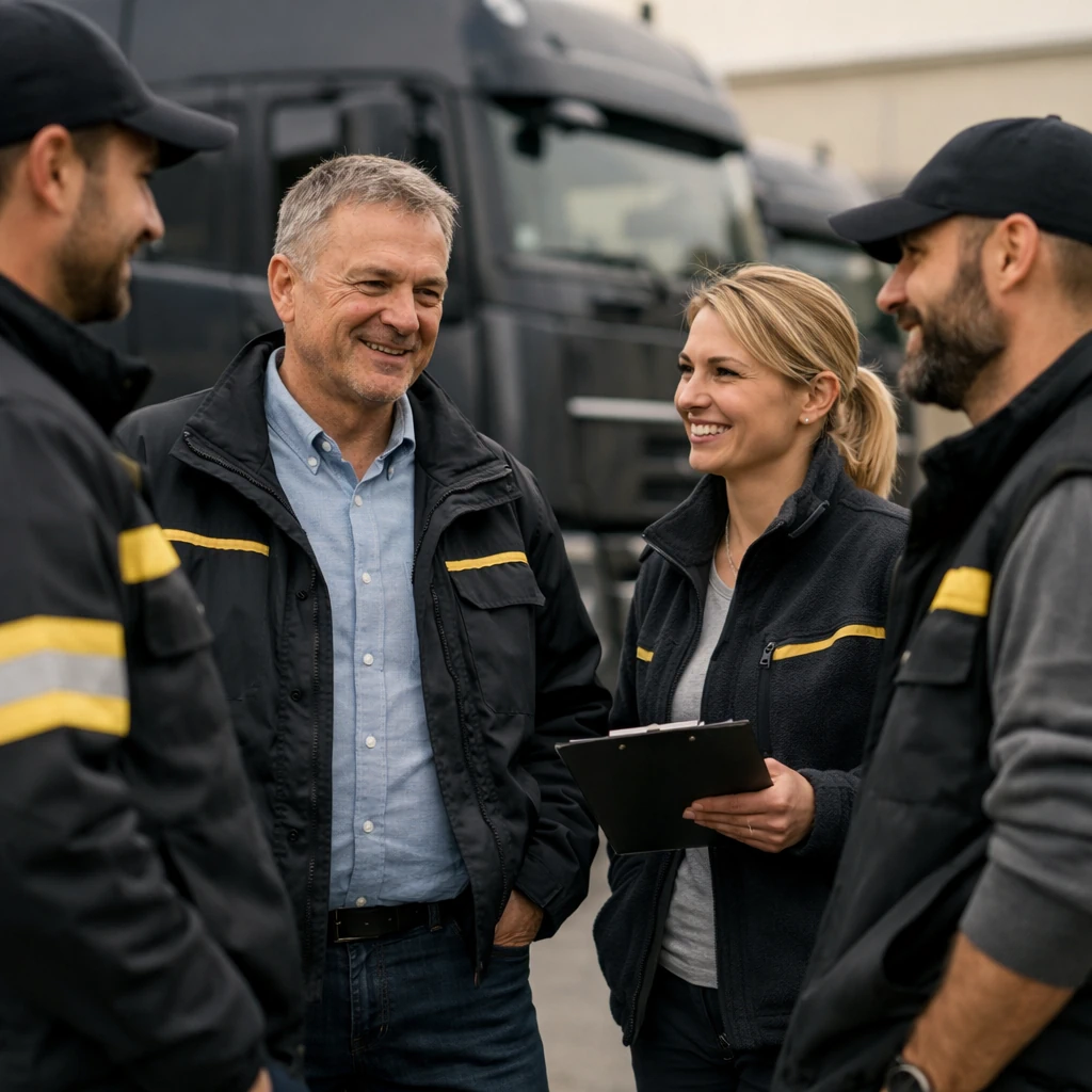 International vehicle management – team cooperation with drivers